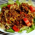Kitchen♡m's cooksnap of when they made タコライス風パスタ.