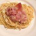 rinchan425's cooksnap of when they made サワークリームを使ったカルボナーラ.