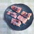 オレンジリング's cooksnap of when they made チーズと海苔のベーコン巻き餅♪.