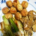 むこしろくま's cooksnap of when they made ふわふわ鶏団子と白ネギの照り焼き.