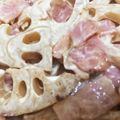 さりきちゃん's cooksnap of when they made 炒めて作る♪れんこんとベーコンのサラダ.