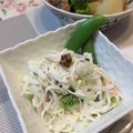 ぶたせれぶ's cooksnap of when they made 大根 の カニマヨサラダ.