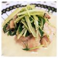 catnana's cooksnap of when they made 鶏もも肉と水菜のマヨポン炒め.