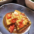 あたむ❤189's cooksnap of when they made 厚揚げのトマト・きゅうり中華だれがけ.