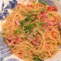 Mizuho1990's cooksnap of when they made 塩トマト　de　秋のパスタ.