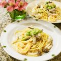 るるおか's cooksnap of when they made 海老の和風クリームパスタ.