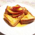 おかし娘's cooksnap of when they made りんごのキャラメリゼのせフレンチトースト.