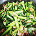 ＊＊miffy＊＊'s cooksnap of when they made ◆糖尿病のおかず◆小松菜と桜エビの炒め物.
