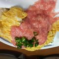 たぁーちんpapa's cooksnap of when they made たらことろろオムライス.