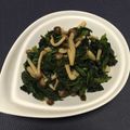nocochi's cooksnap of when they made しめじ＆ほうれん草のポン酢炒め.