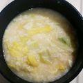 39J☆'s cooksnap of when they made 余ったご飯で♪白菜とレタスの味噌お粥.