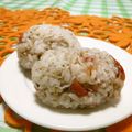 赤い電話's cooksnap of when they made うめとちりめんの簡単おにぎり.