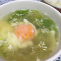 クック7G6L7A☆'s cooksnap of when they made レタスと落とし卵のあっさりスープ.