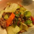 ★くまた★☆'s cooksnap of when they made 噛むほど美味しい中華丼♡ちんげん菜人参.