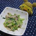 miyuki12's cooksnap of when they made ☆わけぎと豚肉とわかめのぬた炒め☆.
