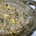 uiy's cooksnap of when they made 水菜としらすの卵チャーハン.