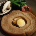 あゆみ☆キッチン's cooksnap of when they made 車麩の煮物　うずら卵巣篭もり風.