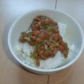きらり流れ星's cooksnap of when they made ☆ネギの青いﾄｺ納豆☆.
