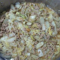 風間神那's cooksnap of when they made ひき肉と白菜の柚子ジャム味噌炒め.
