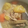 yomahiyu's cooksnap of when they made さつまいも豚汁♪.