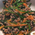 南国好き's cooksnap of when they made 妊娠中にも☆挽肉とほうれん草の中華炒め♪.