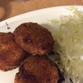 くまちゃん♪♪♪'s cooksnap of when they made ひき肉少量☆じゃがいもメンチカツ.