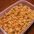 よよっち♪'s cooksnap of when they made 簡単ボウルの中で混ぜてパラパラ炒飯.