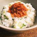 meramo's cooksnap of when they made 簡単❤七草粥　梅キムチ添え.