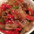 ☆さとぅーん☆'s cooksnap of when they made 簡単☆なす・ピーマン・豚バラ旨辛炒め.