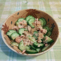 オレンジリング's cooksnap of when they made きゅうりとツナの和え物.