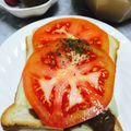 あこ♪あき's cooksnap of when they made カレーリメイク★チーズトースト＋トマト.