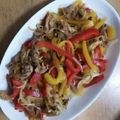 メタルマリオ's cooksnap of when they made 豚肉・えのきたけ・パプリカの中国風炒め物.