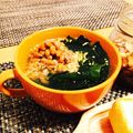 きよちゃん嫁。's cooksnap of when they made 超簡単！納豆とわかめのスープ.