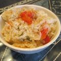 ジョングレ's cooksnap of when they made トマトと茶葉入りオリーブ油の炊き込みご飯.