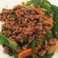 かんきっちゃん's cooksnap of when they made 牛ミンチと残り野菜の味噌オイ炒めは.