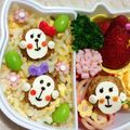 ぴっこんぼーや's cooksnap of when they made 簡単！キャラ弁当☆ミートボールでおさる♪.