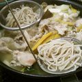 ぐうたらなまけもの's cooksnap of when they made 豚レタスしゃぶしゃぶ蕎麦鍋.