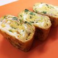 yamasuke's cooksnap of when they made バター風味～貝割れ・しらすの玉子焼き.