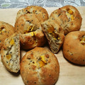 クックたまキッチン's cooksnap of when they made さつまいもと黒ごまのパン…HB利用で♪.