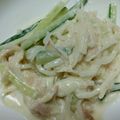 あちちょ's cooksnap of when they made 大根 きゅうり シーチキンのサラダ♪.