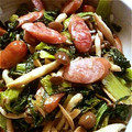 モモチーママチー's cooksnap of when they made ウインナーと小松菜としめじの中華炒め.