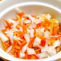 annescook's cooksnap of when they made 大根の皮と人参の紅白なます.