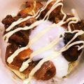 kuri7749's cooksnap of when they made からあげのチリマヨ丼.
