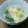 あ～ちゃんさ～ちゃん's cooksnap of when they made チンゲンサイとかにかまの中華スープ.