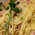 みんこまんじゅう's cooksnap of when they made 旦那が作る☆ﾗﾝﾁ・ﾛｰﾏ風カルボナーラ.