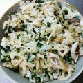 みゆはるこ's cooksnap of when they made 塩サバと春菊の混ぜご飯.