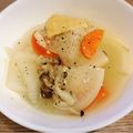 caruga's cooksnap of when they made 大根たっぷり♡まろやか塩麹の煮物.