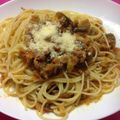 miomioko's cooksnap of when they made ミートソーススパゲティ♪.