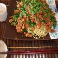 hiol's cooksnap of when they made ピリ辛！豚そぼろ韮焼きそば.