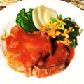 ♥Plumeria♥'s cooksnap of when they made バーベキュー風 アメリカンポークチョップ.
